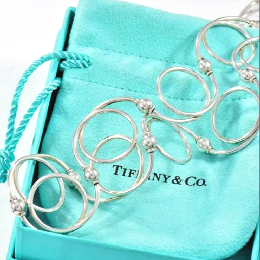 SOLD IN OUR STORE Tiffany & Co. Vintage Sterling Silver Twirl Swirl - Picture 6 of 7